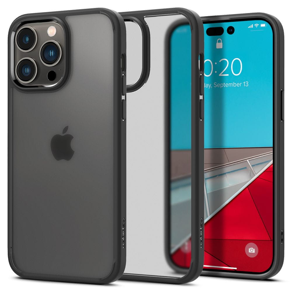 Spigen Ultra Hybrid, frost black – iPhone 14 Pro, ACS04968